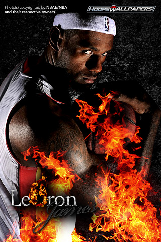 lebron james heat wallpaper 2010. Free NBA wallpapers at