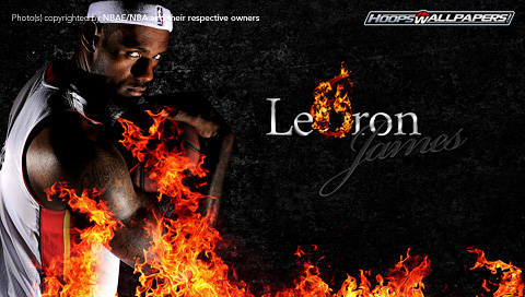 James Miami Heats on Lebron James  6  Miami Heat Wallpaper