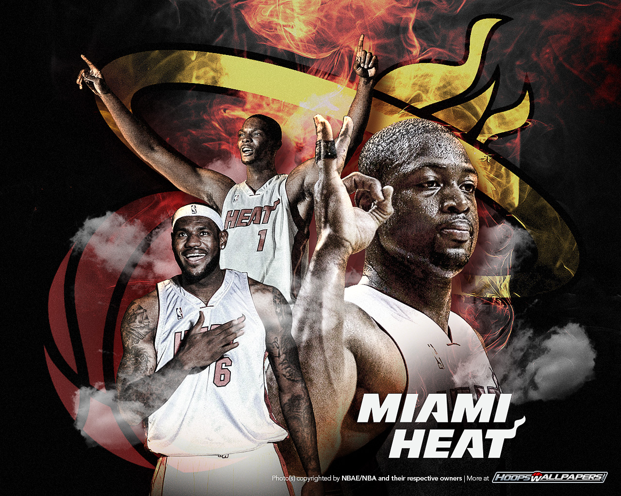  Newest NBA and basketball wallpapers for free download. » Miami Heat