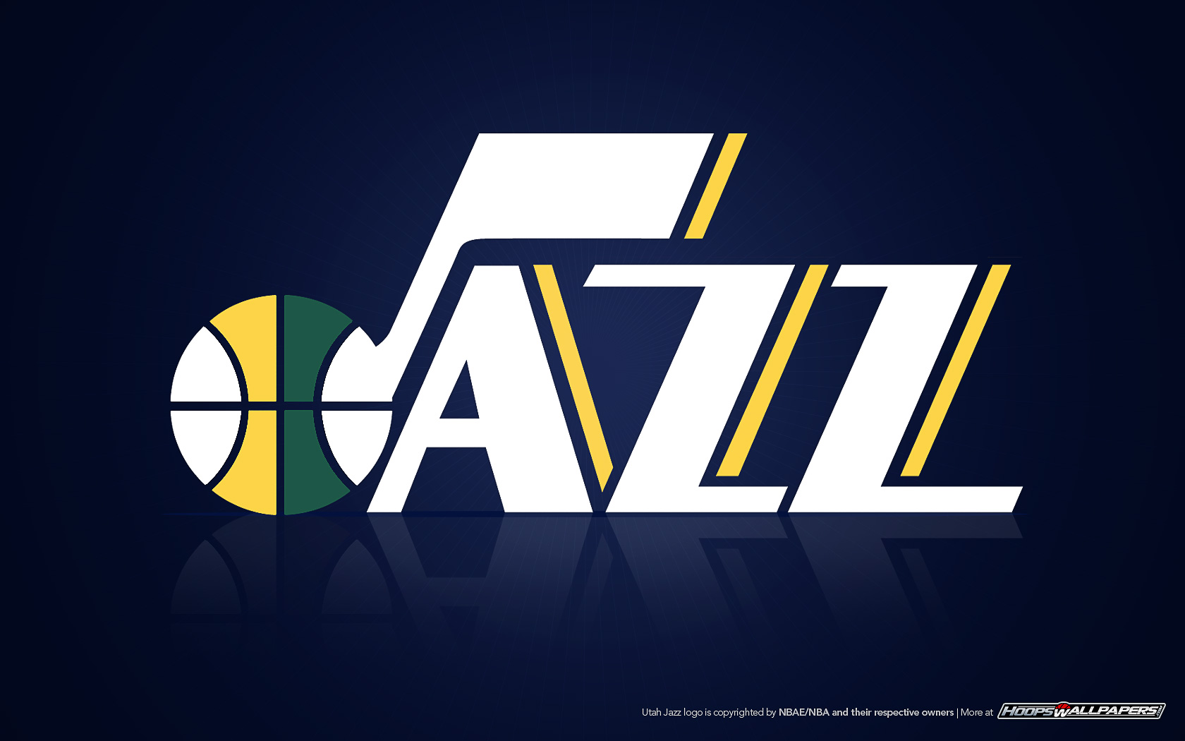 UTAH JAZZ Logo (from www.hoopswallpapers.com ) | 1680 x 1050 ...