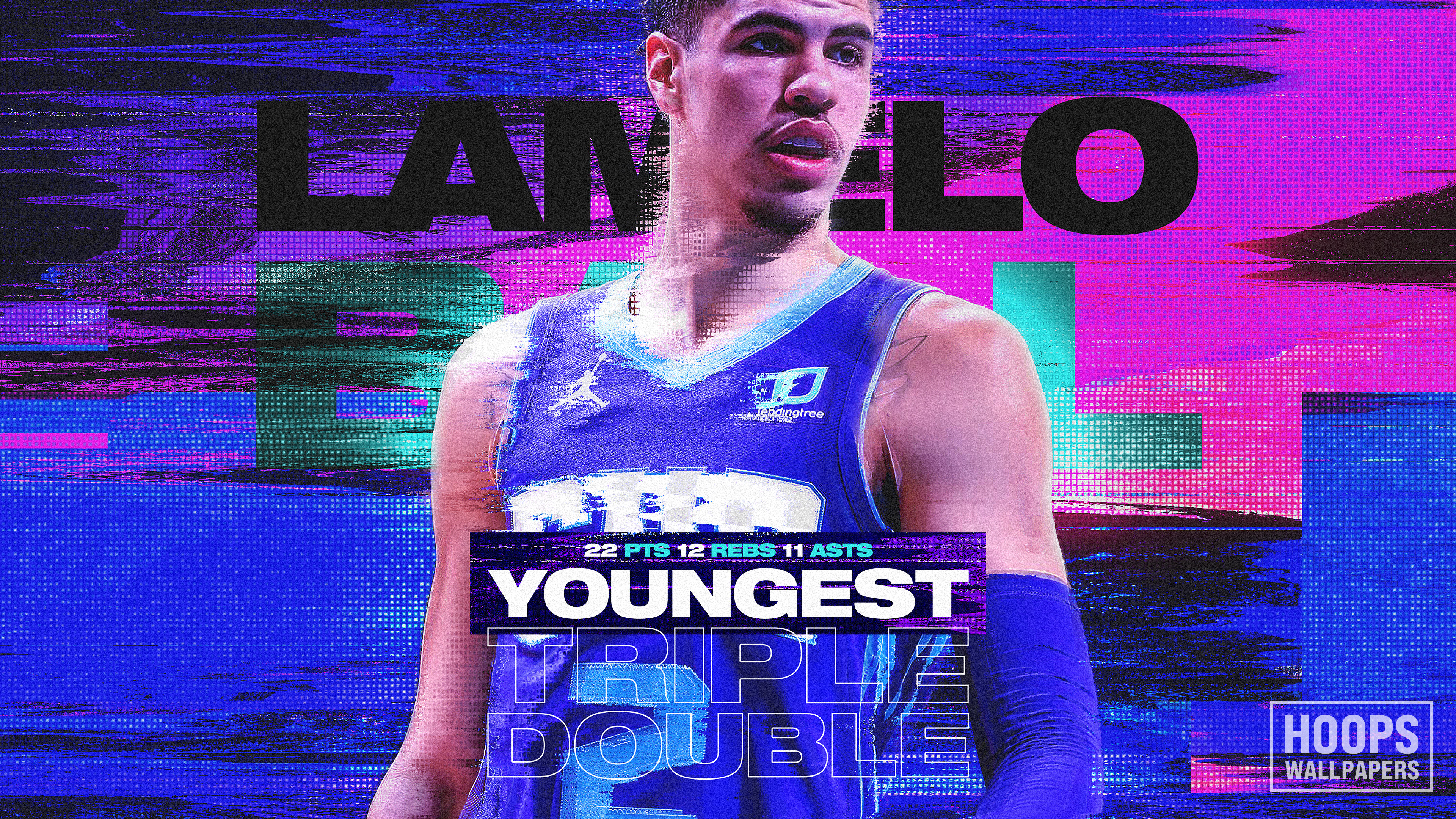 Hoopswallpapers Com Get The Latest Hd And Mobile Nba Wallpapers Today Blog Archive New Lamelo Ball Youngest Triple Double Wallpaper Hoopswallpapers Com Get The Latest Hd And Mobile Nba Wallpapers Today