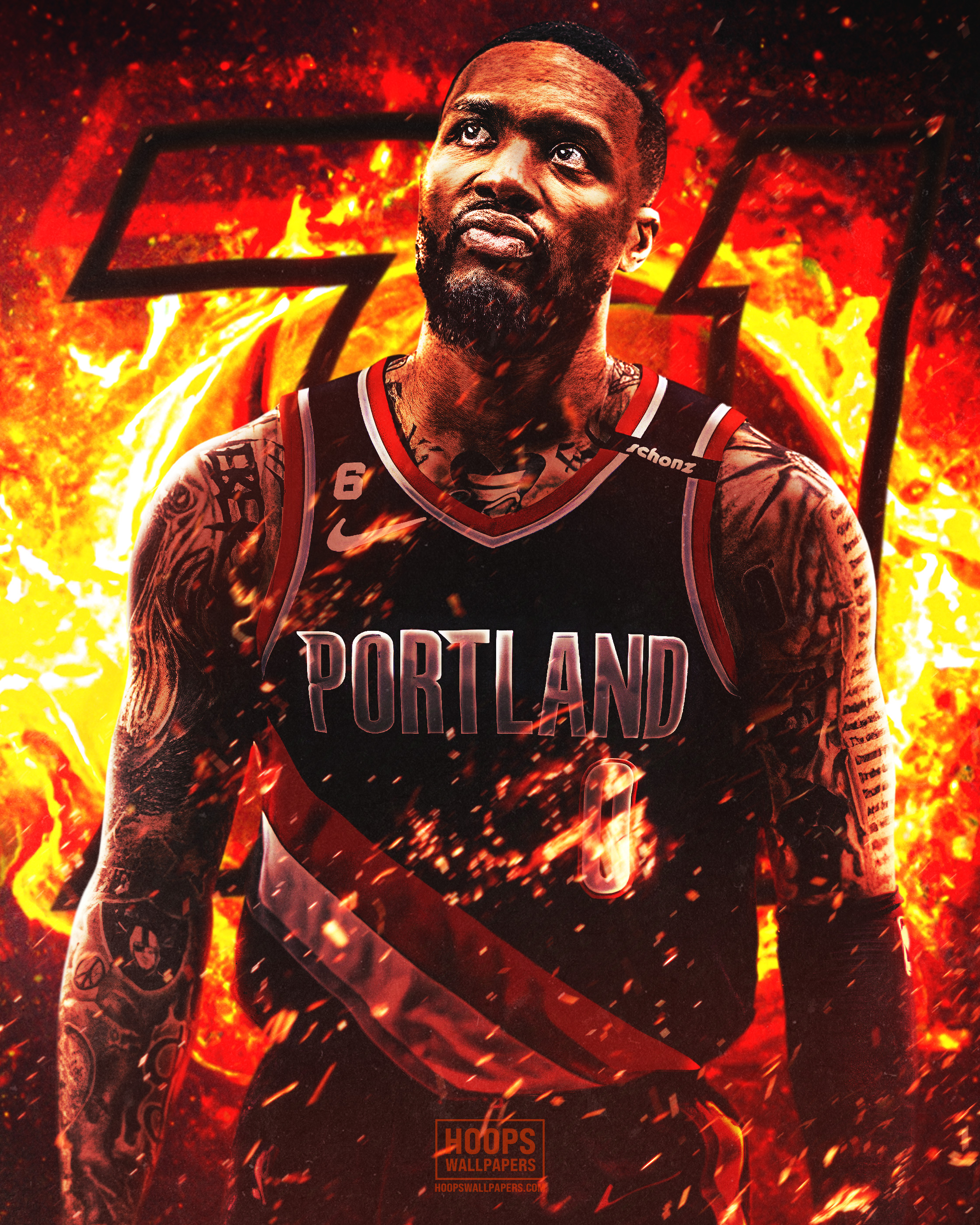 damian lillard wallpaper  Nba wallpapers, Basketball wallpaper