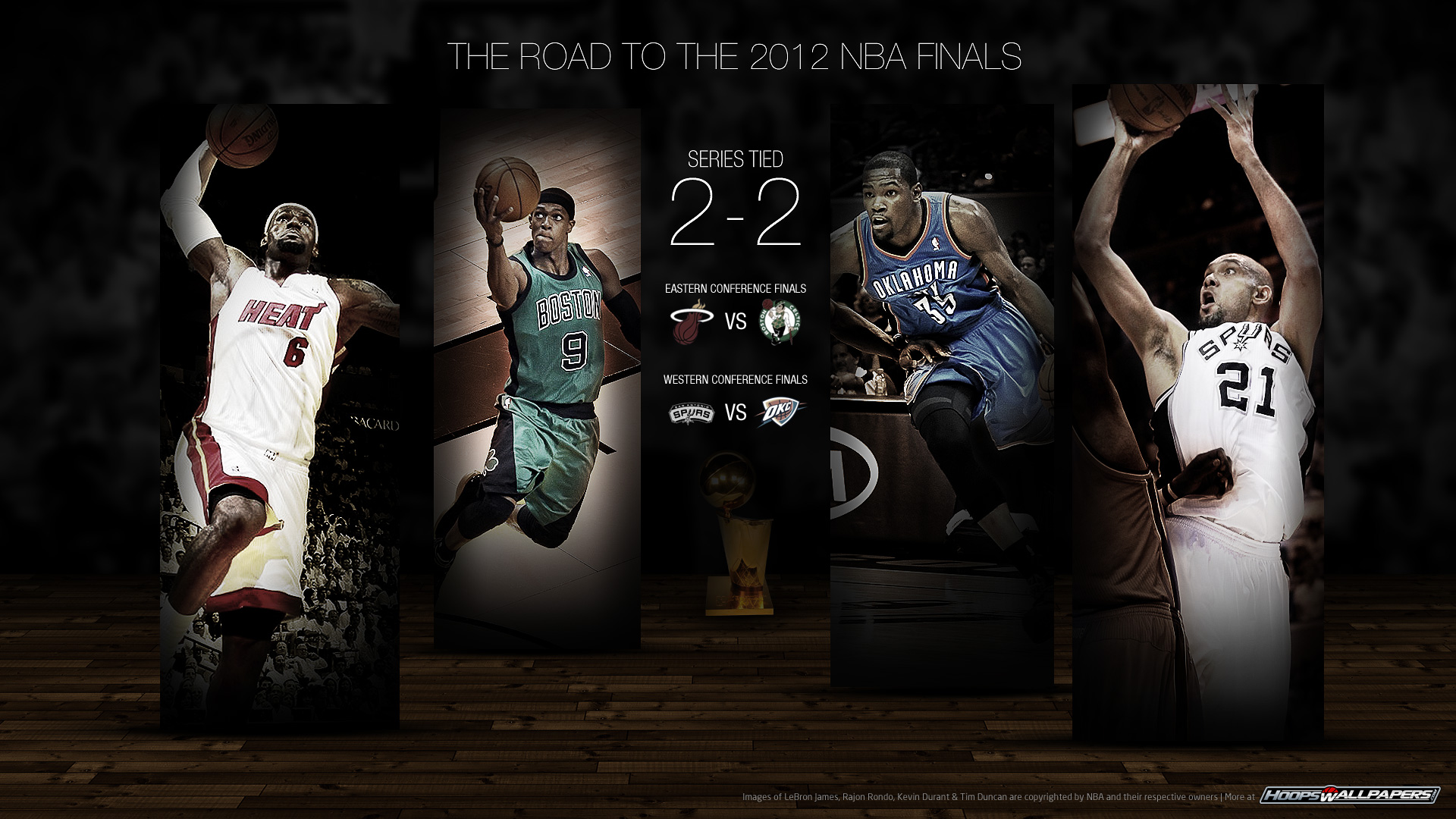 Miami Heat vs San Antonio Spurs NBA Finals Wallpaper